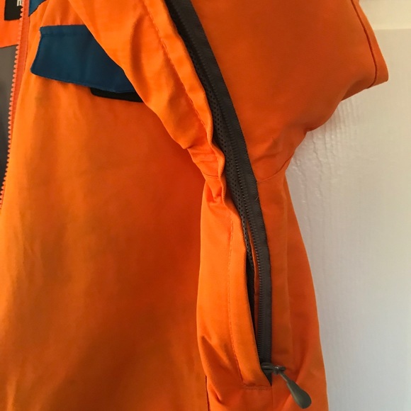 Firefly ski coat, orang/blue, youth large - Picture 6 of 7